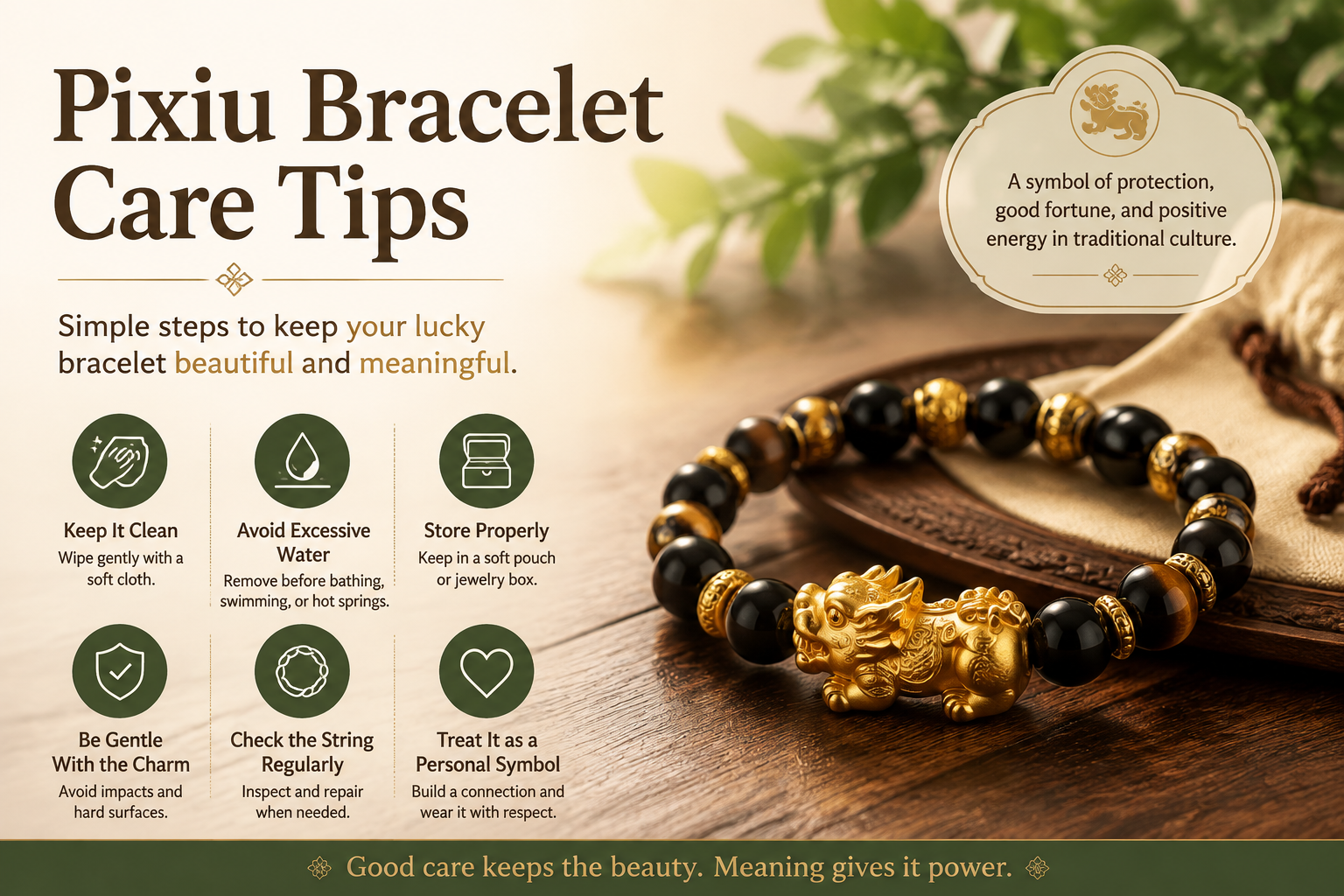 Pixiu Bracelet Care Tips: How to Keep Your Lucky Bracelet Looking Beautiful