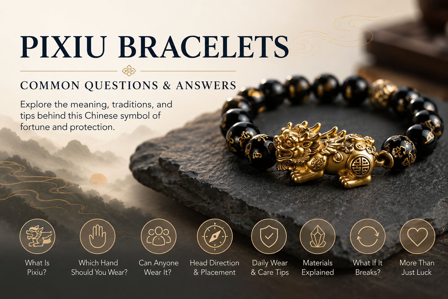 Common Questions About Pixiu Bracelets: A Beginner's Guide to This Chinese Symbol of Fortune