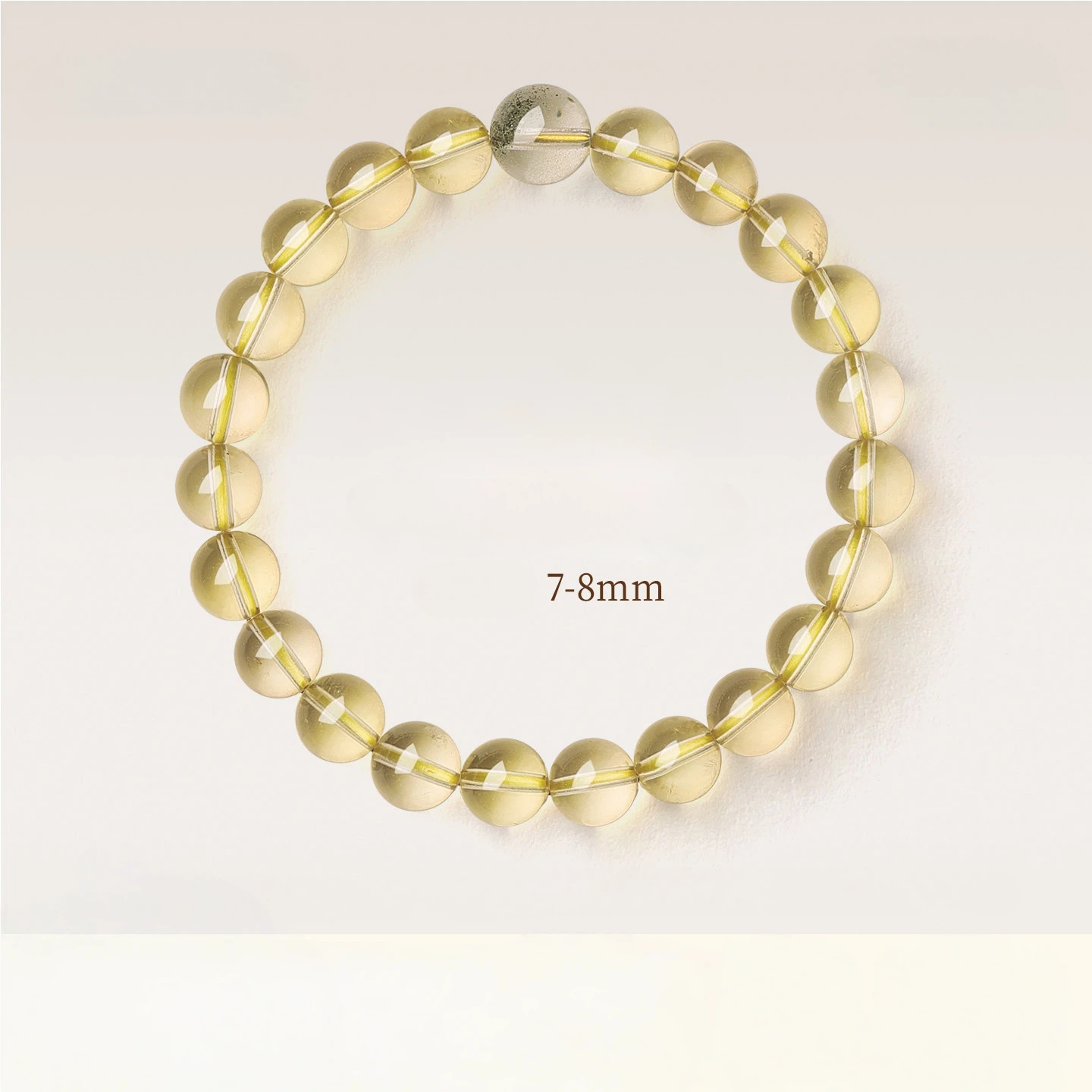 Natural Citrine Green Phantom Quartz Bracelet, Wealth Luck, Premium Unisex Birthday Gift