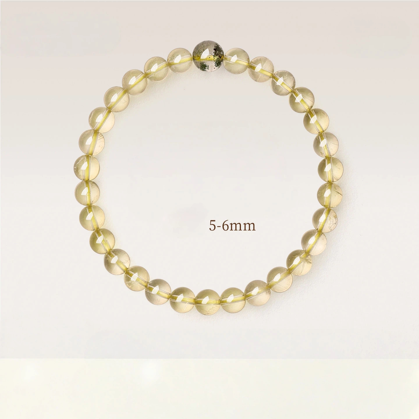 Natural Citrine Green Phantom Quartz Bracelet, Wealth Luck, Premium Unisex Birthday Gift