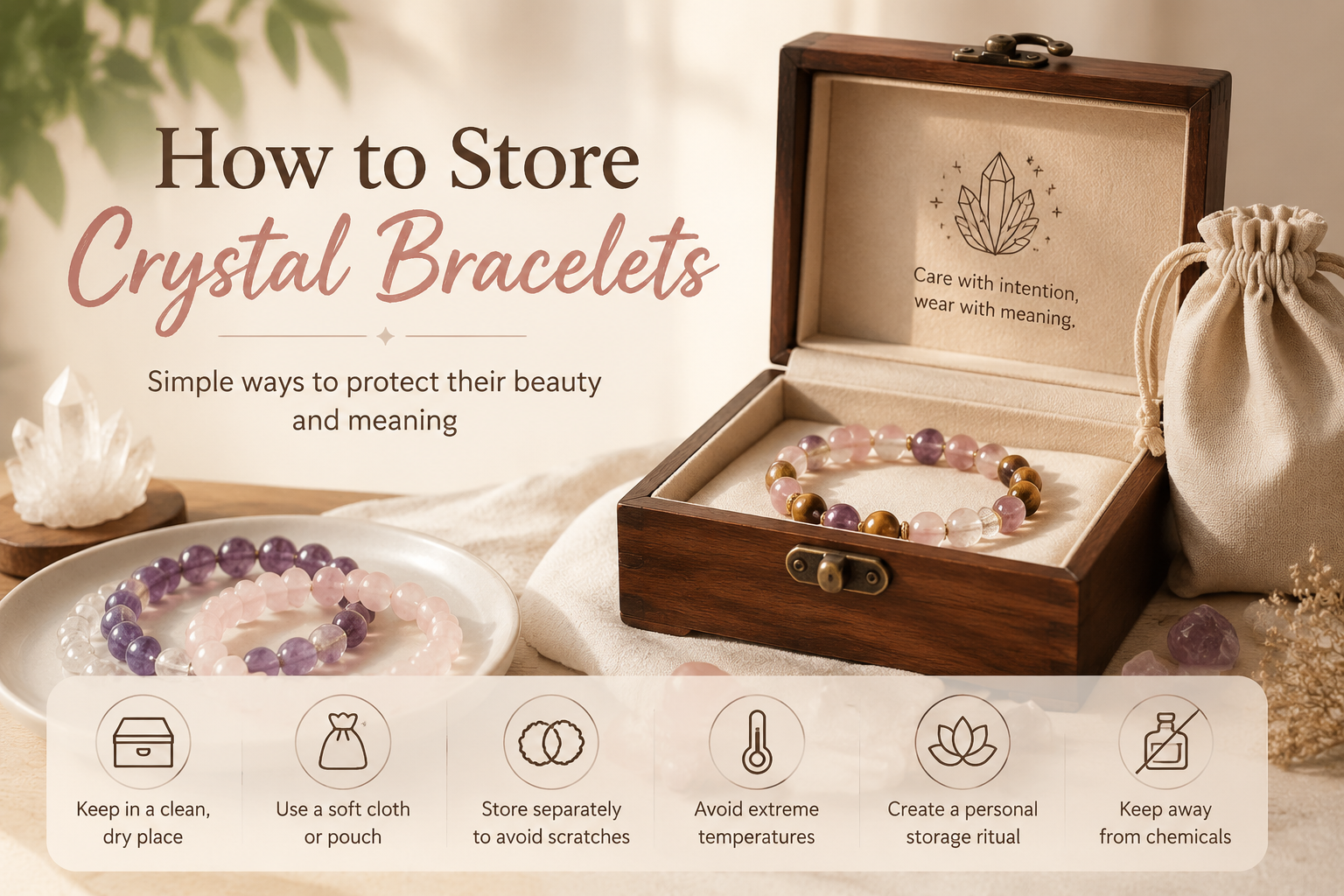 How to Store Crystal Bracelets: Simple Ways to Protect Their Beauty and Meaning