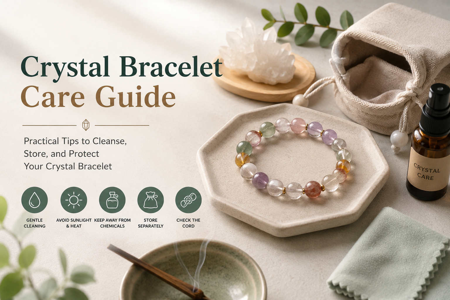 Crystal Bracelet Care Guide