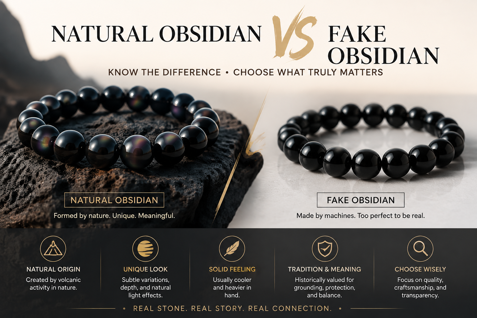 Natural Obsidian vs Fake Obsidian: How to Tell the Difference
