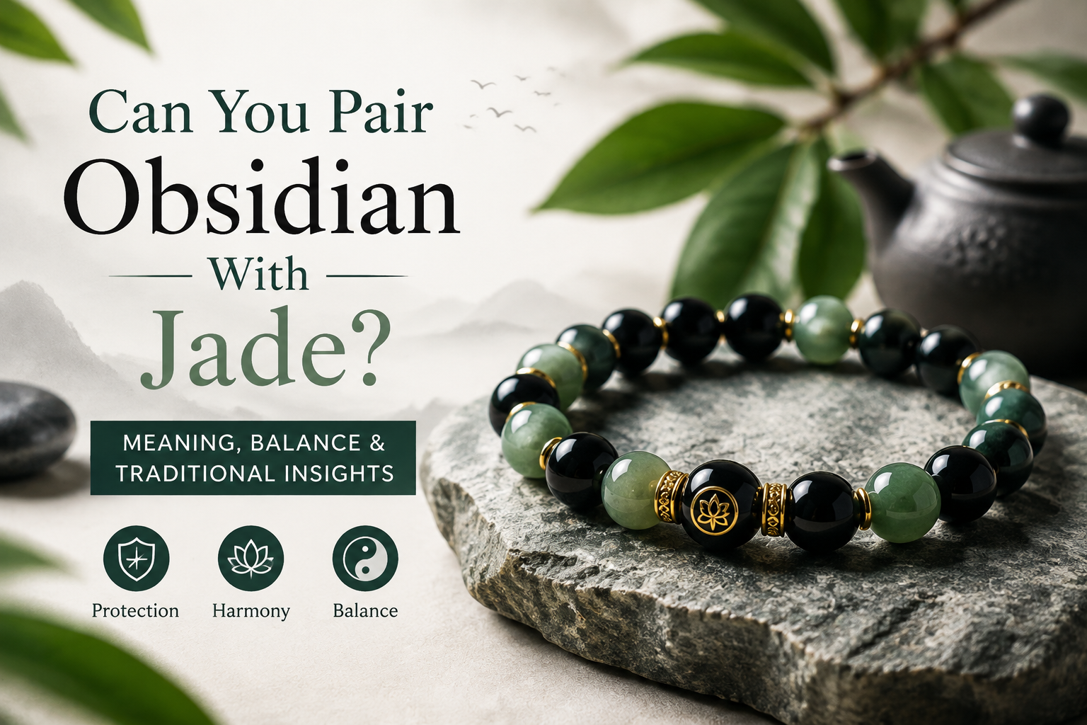 Can You Pair Obsidian With Jade? A Guide to Combining Two Traditional Stones