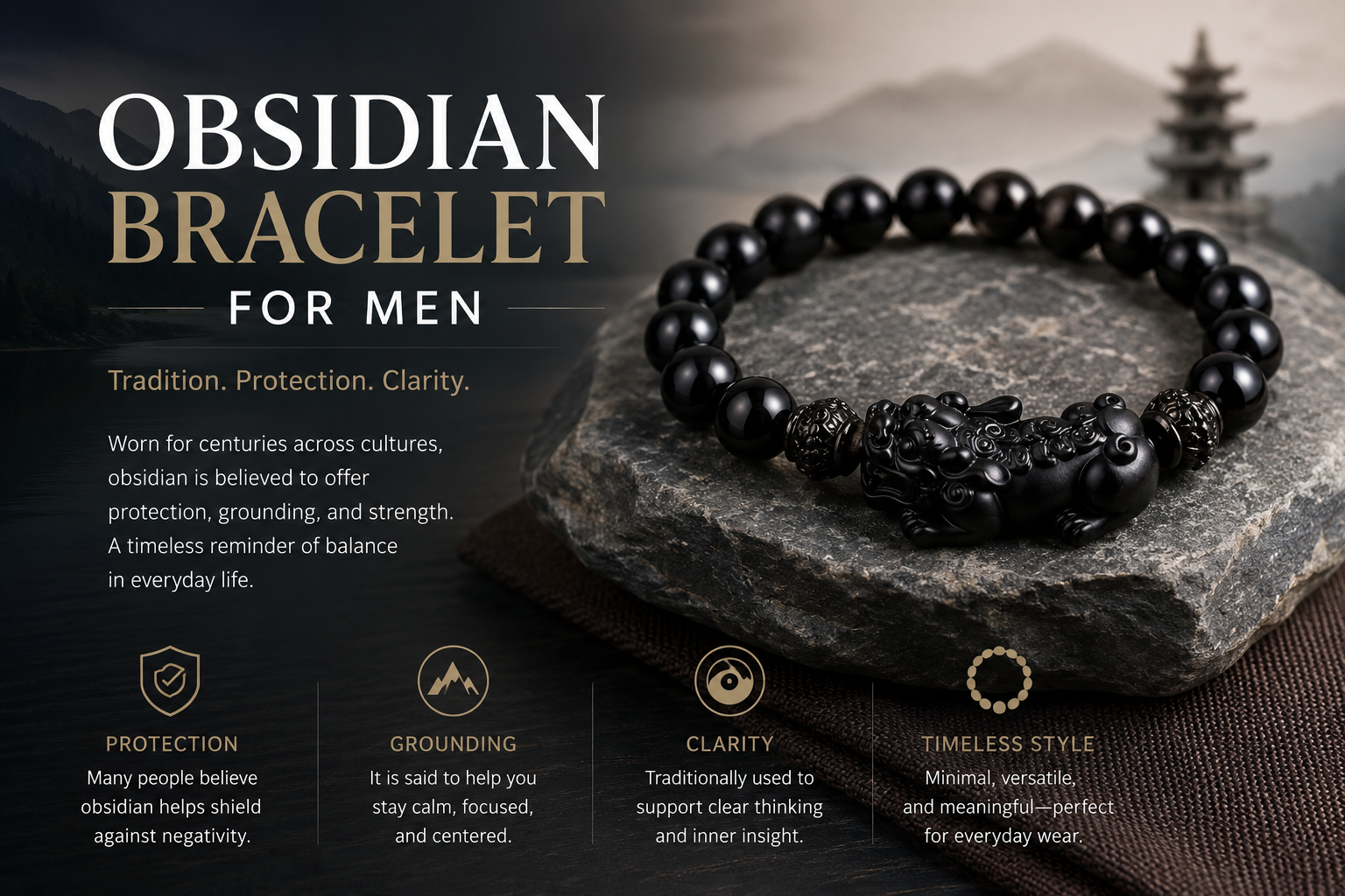 Obsidian Bracelet for Men: A Practical Guide to Style, Meaning, and Tradition