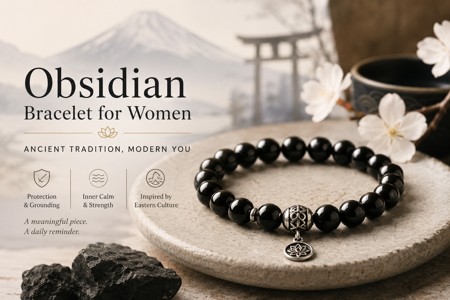 Obsidian Bracelet for Women: A Modern Piece With an Ancient Story