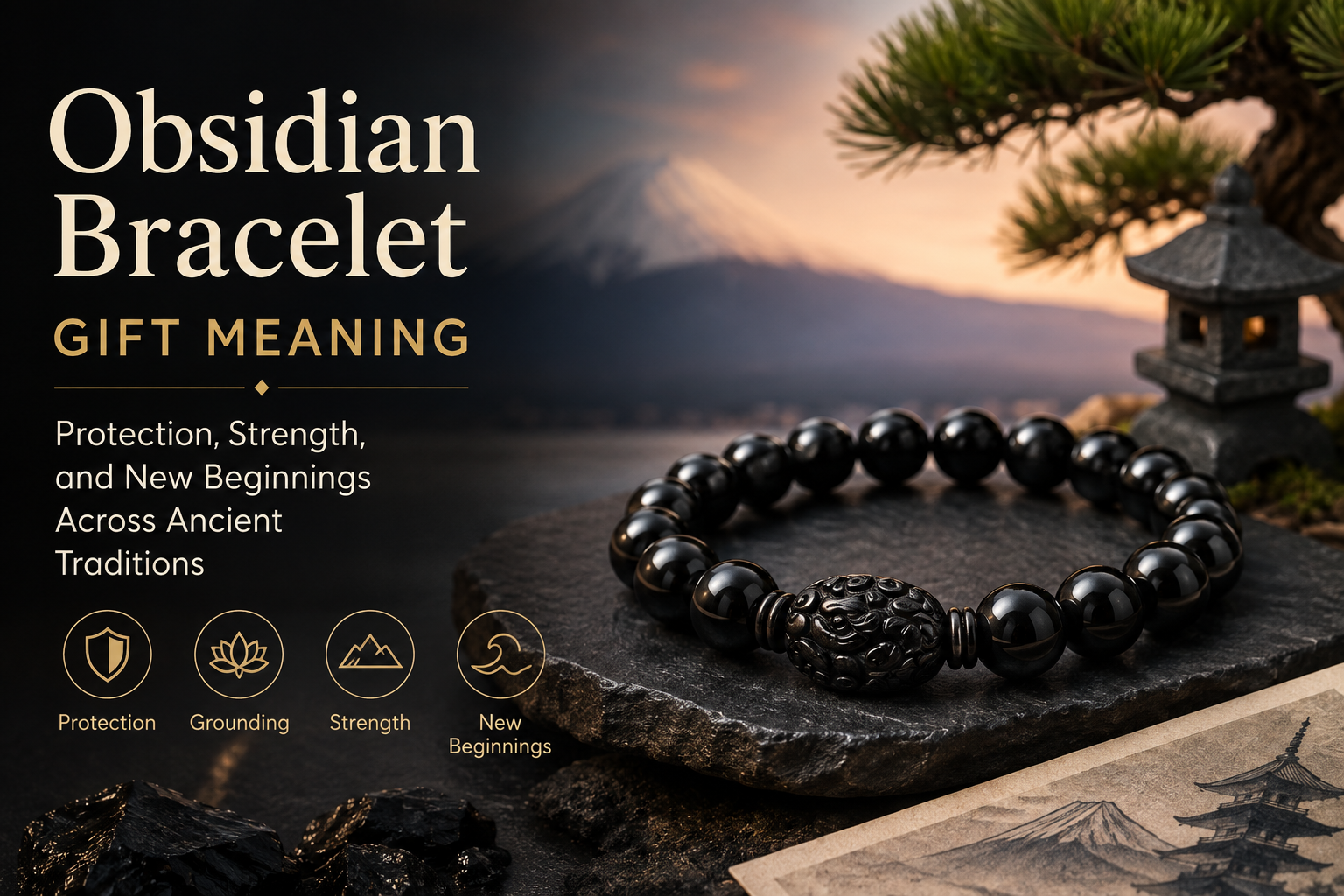 Obsidian Bracelet Gift Meaning: More Than Just a Beautiful Black Stone