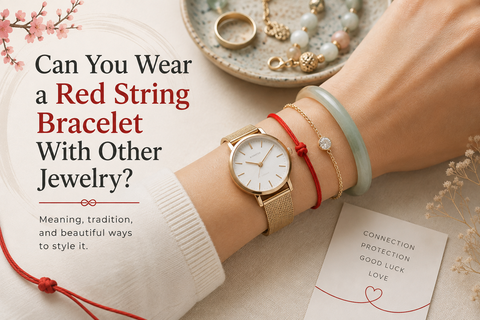 Can You Wear a Red String Bracelet With Other Jewelry?