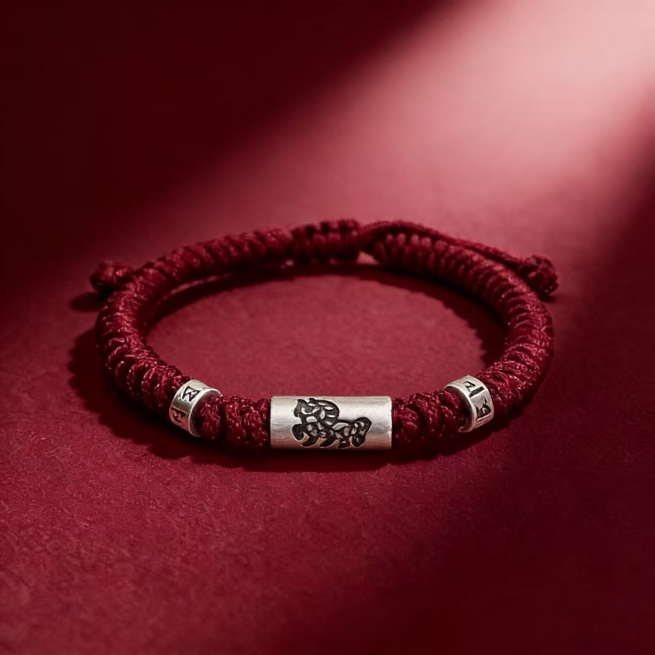 12 Zodiac Fortune Bead Red String Bracelet, Zodiac Year Unisex Gift