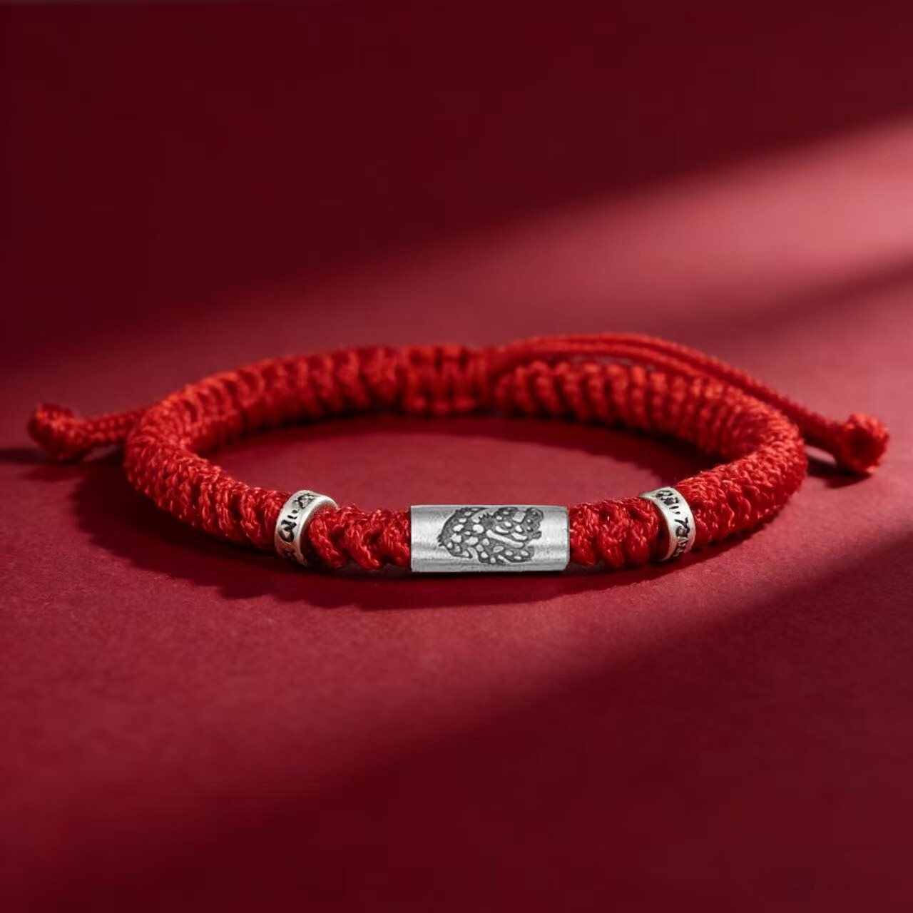 12 Zodiac Fortune Bead Red String Bracelet, Zodiac Year Unisex Gift