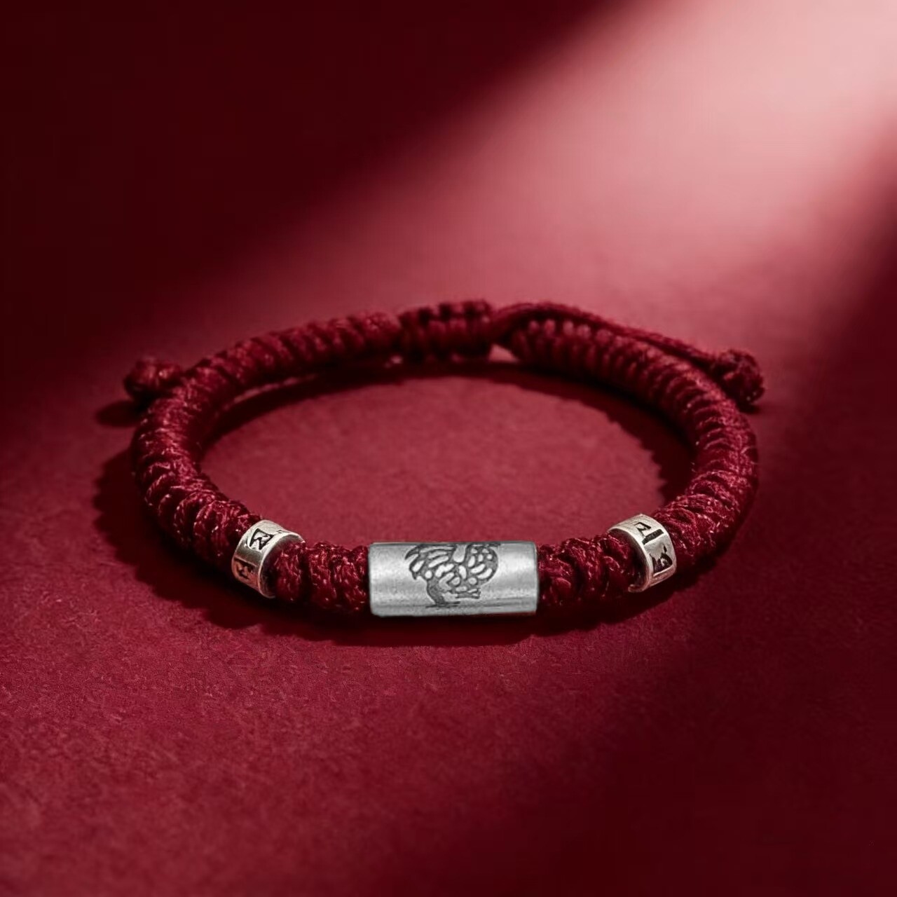 12 Zodiac Fortune Bead Red String Bracelet, Zodiac Year Unisex Gift