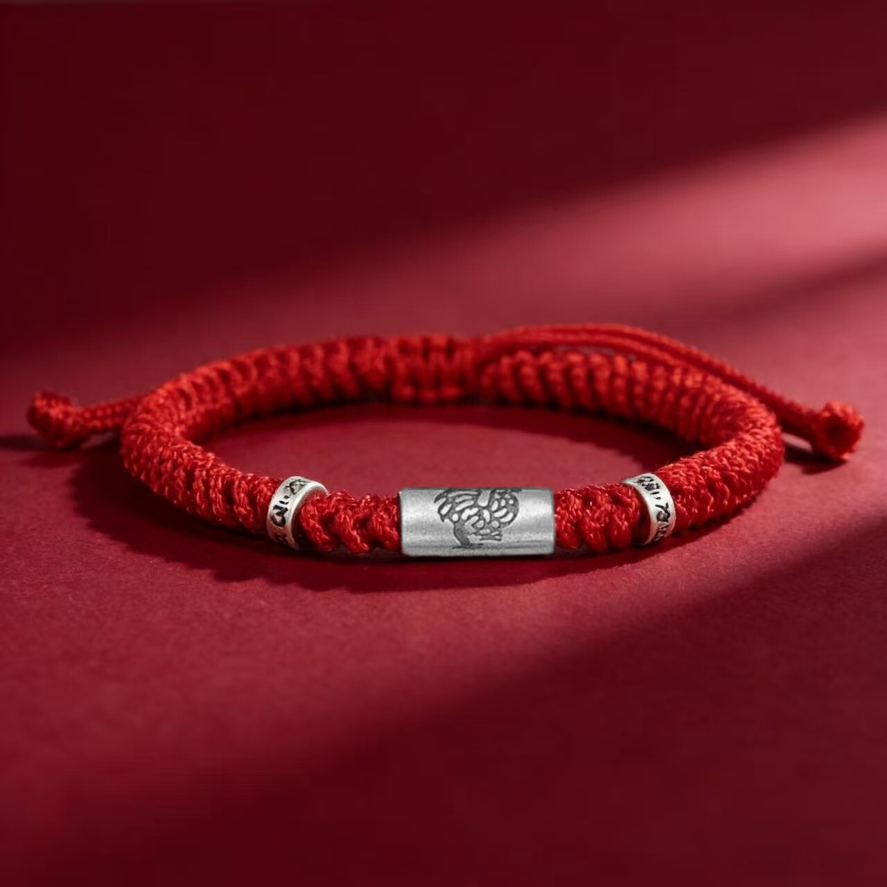 12 Zodiac Fortune Bead Red String Bracelet, Zodiac Year Unisex Gift