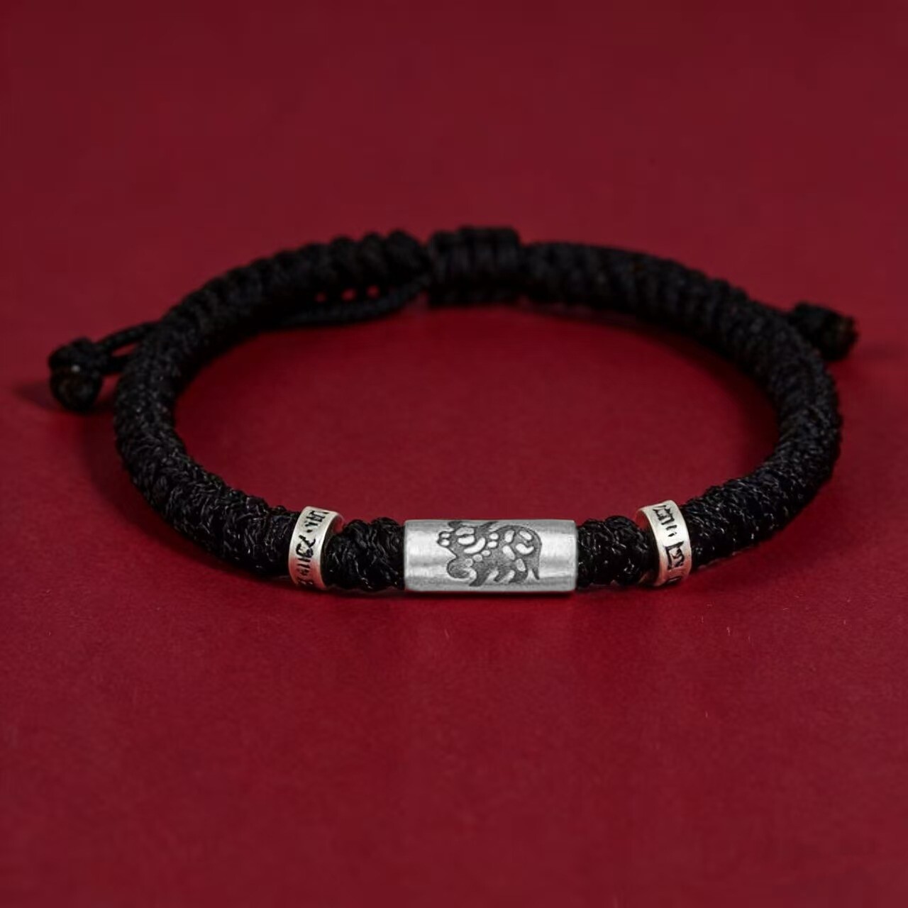 12 Zodiac Fortune Bead Red String Bracelet, Zodiac Year Unisex Gift