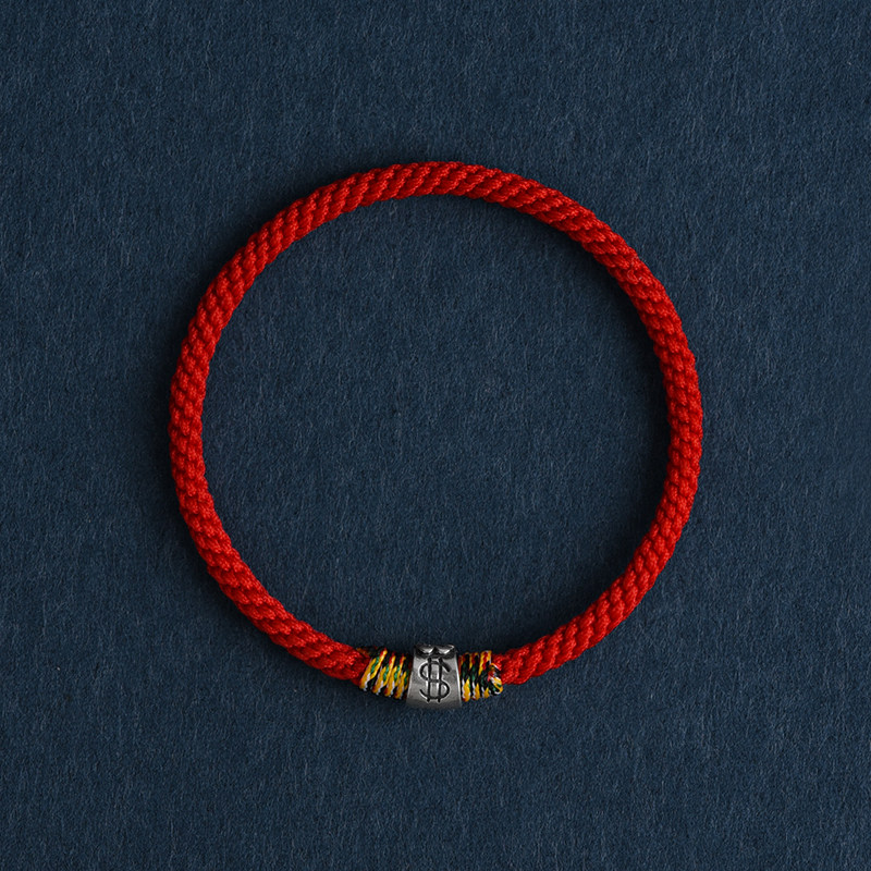 Wealth‑Attracting Sterling Silver Money Bag Red String Bracelet, Lucky Gift for Men & Women