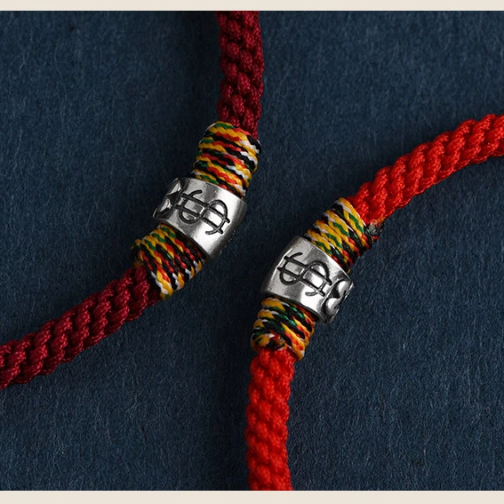 Wealth‑Attracting Sterling Silver Money Bag Red String Bracelet, Lucky Gift for Men & Women