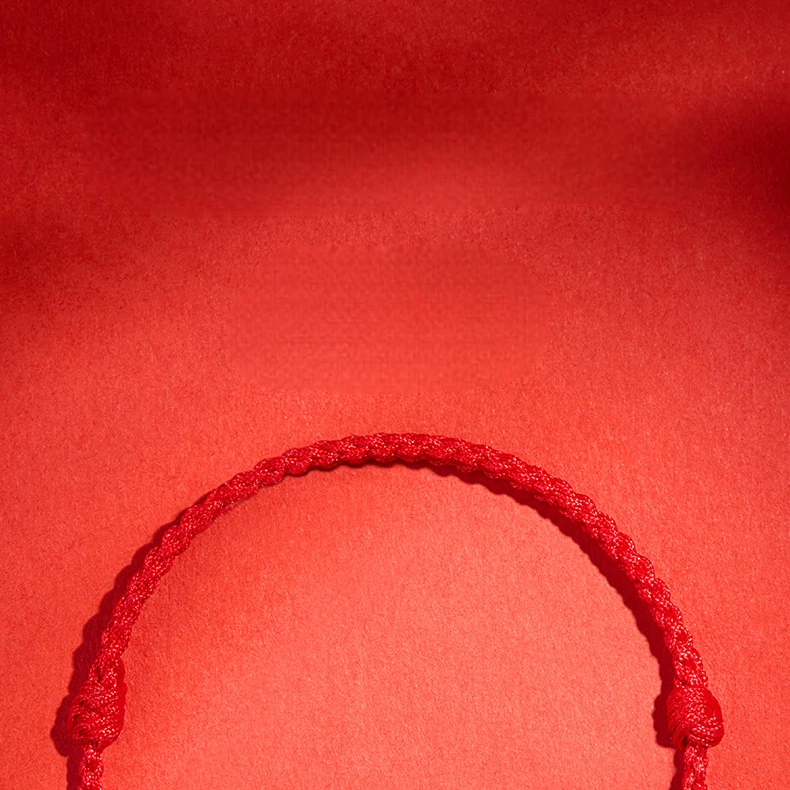 Cinnabar Bead & Peach Wood Gourd Red String Bracelet, Unisex Zodiac Gift