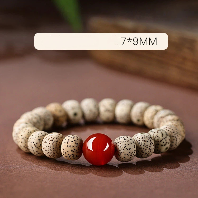 Xingyue Bodhi Sandalwood Bracelet, Hetian Jade Lucky Bead Holiday Gift