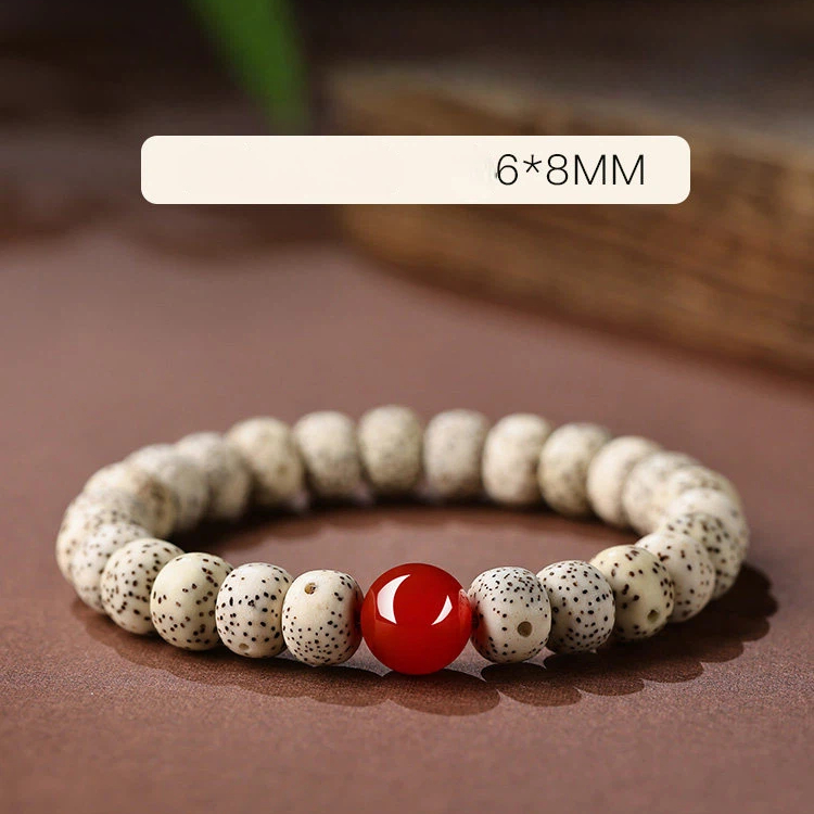 Xingyue Bodhi Sandalwood Bracelet, Hetian Jade Lucky Bead Holiday Gift