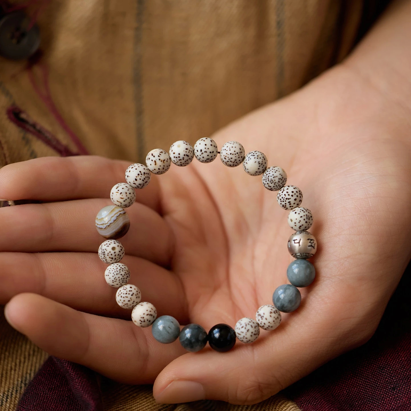 Natural Xingyue Bodhi Bracelet, Calming & Protective Valentine's Gift