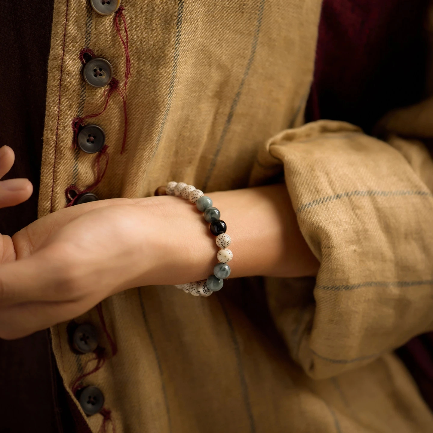 Natural Xingyue Bodhi Bracelet, Calming & Protective Valentine's Gift