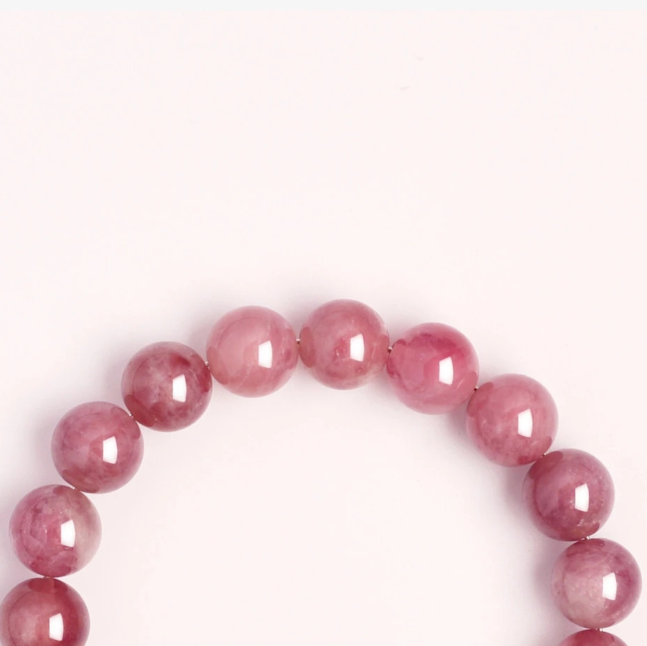 Blessing & Abundance Hetian Jade Natural Rose Quartz Bracelet Valentine Gift