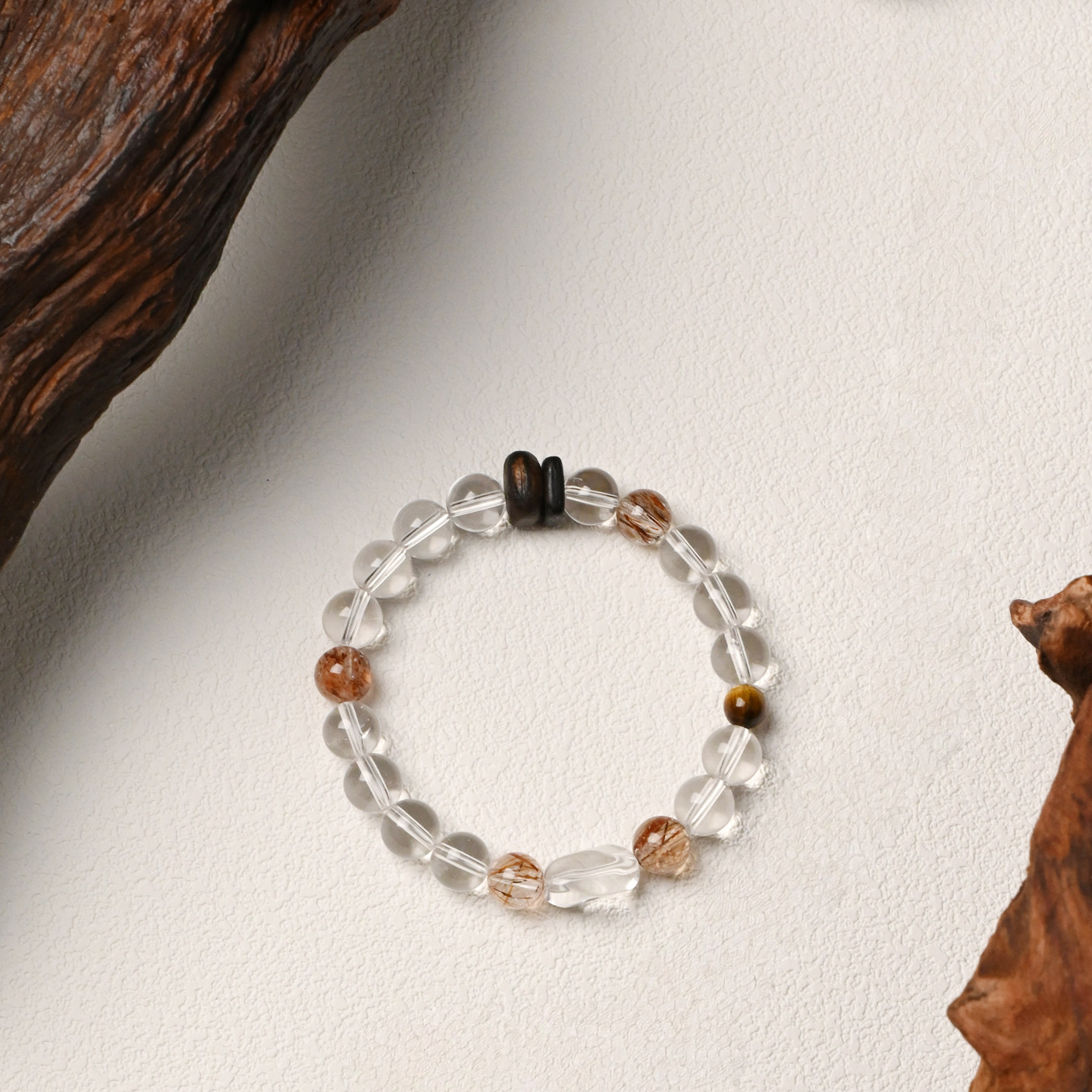 Natural Clear Quartz Bracelet, Calming For Women, Anniversary Gift