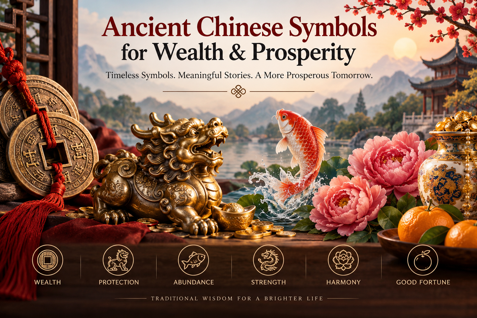 Ancient Chinese Symbols for Wealth and Prosperity
