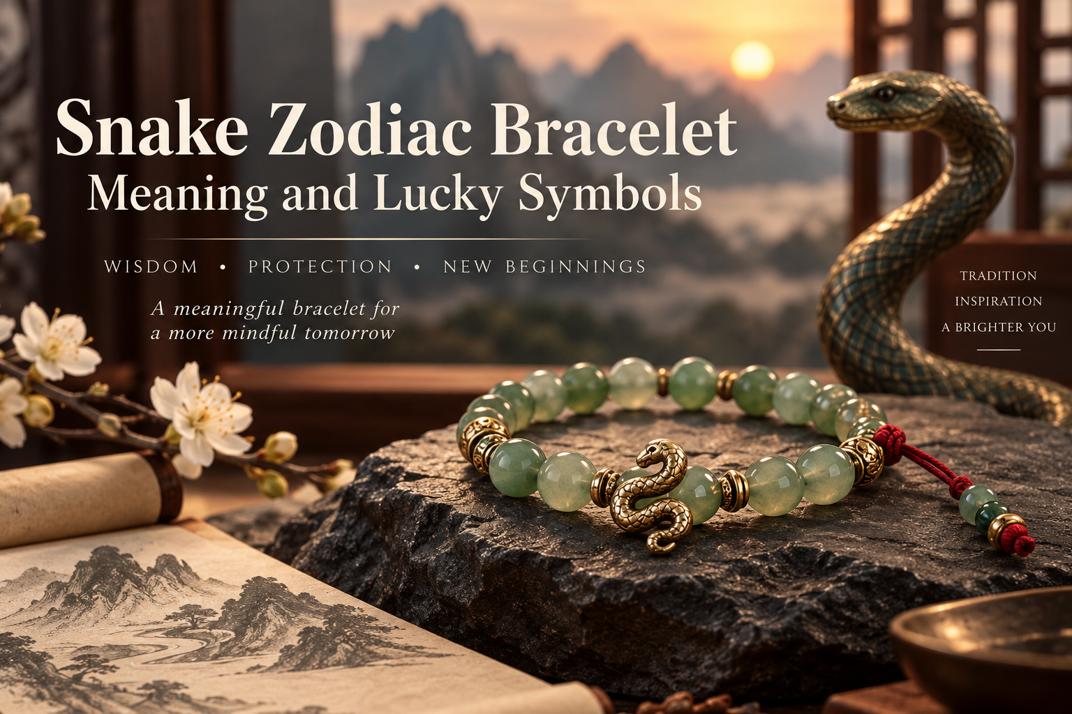 Snake Zodiac Bracelet Meaning and Lucky Symbols: Wisdom, Protection, and New Beginnings