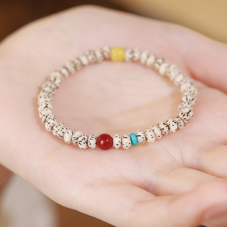 Premium Xingyue Bodhi Cinnabar Turquoise Beaded Bracelet Gift