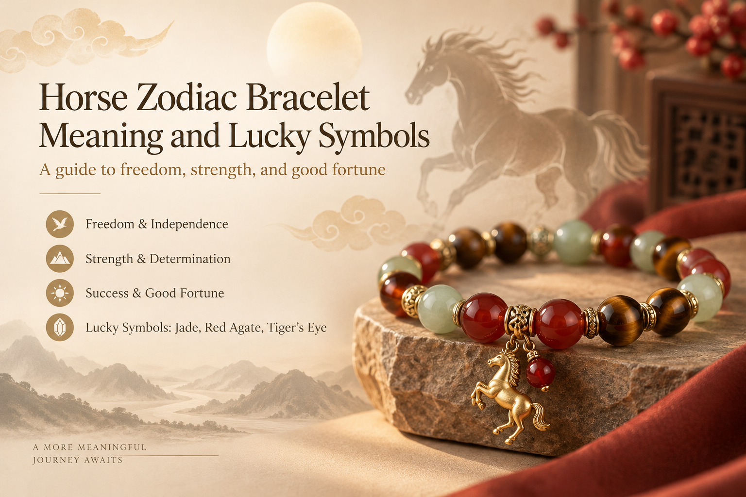 Horse Zodiac Bracelet Meaning and Lucky Symbols: A Guide to Freedom, Strength, and Good Fortune