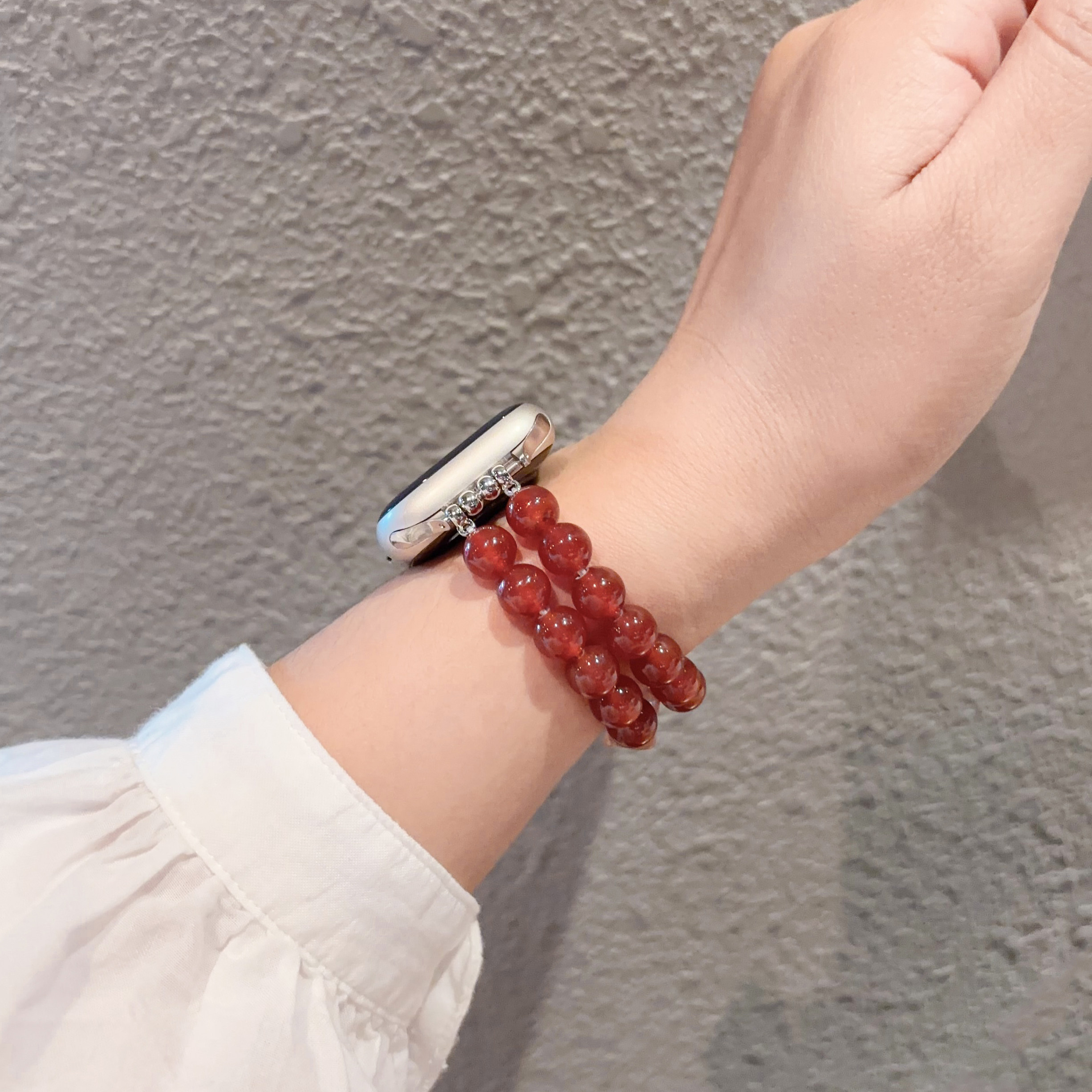 Natural Agate iWatch Strap, Zodiac Year Birthday Gift