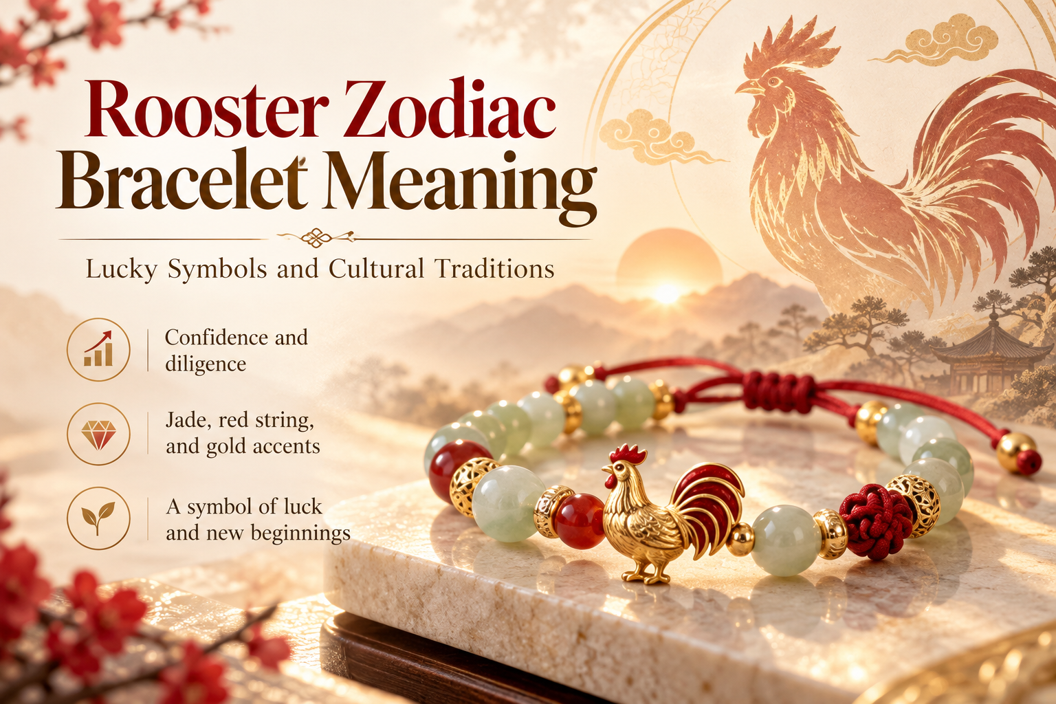 Rooster Zodiac Bracelet Meaning: Symbolism, Years, and Thoughtful Gifts